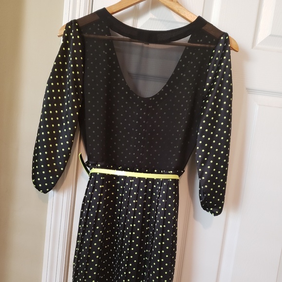 Princess Vera Wang Black Polka Jrs 5/Ladies Small - Picture 2 of 7